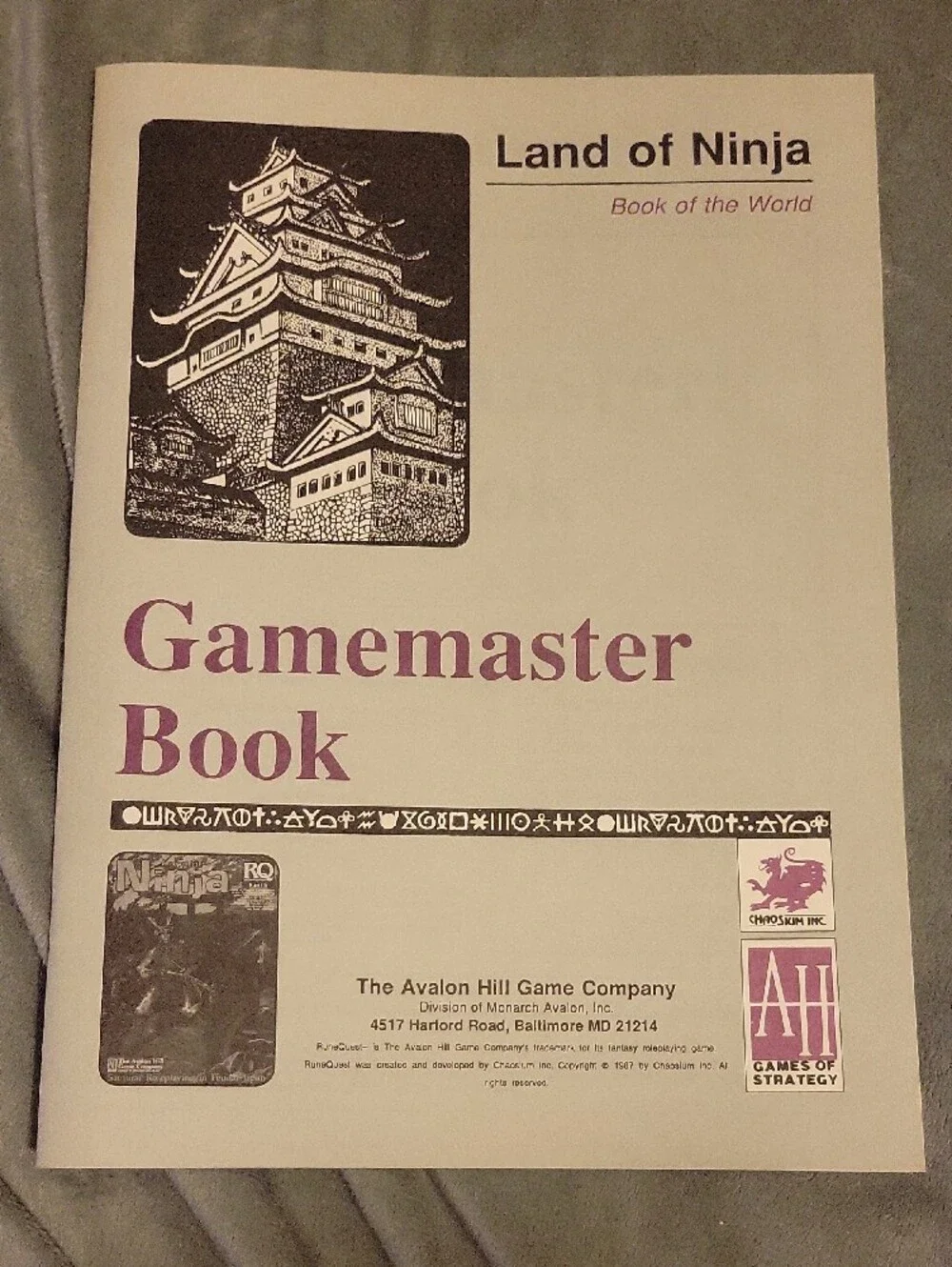 Land of Ninja Samurai Roleplaying Game - Purple
